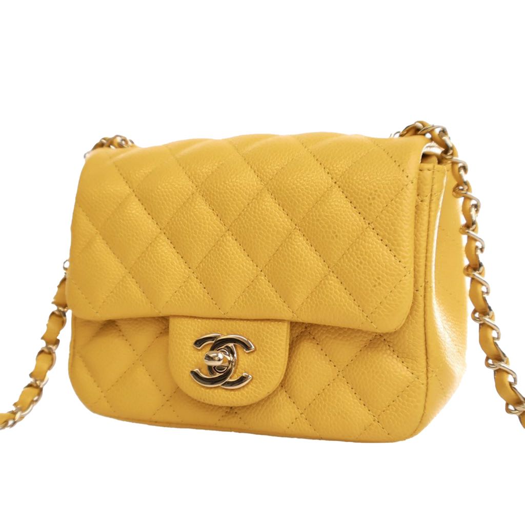 Chanel Mini Square Classic Caviar Single Flap - 3