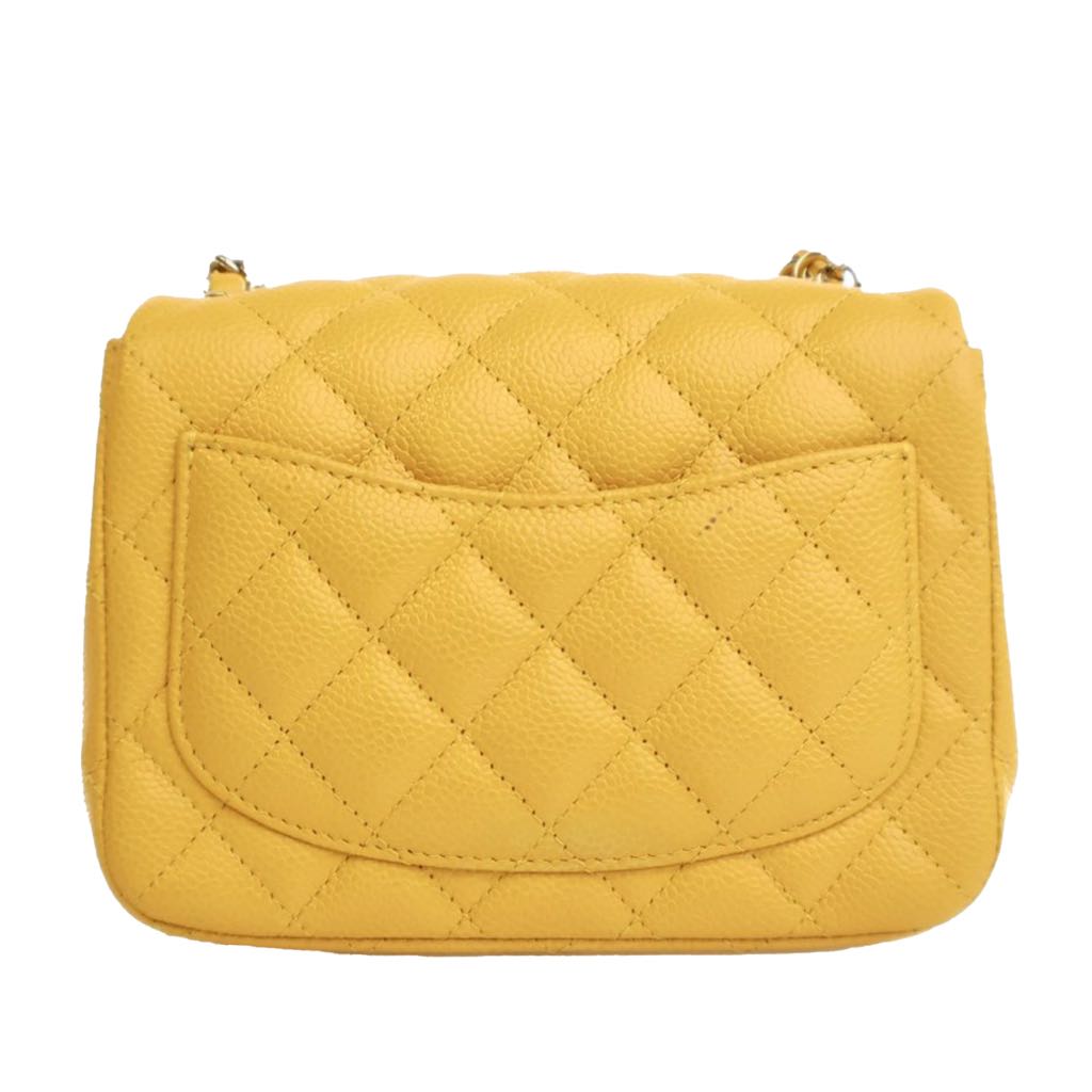 Chanel Mini Square Classic Caviar Single Flap - 4
