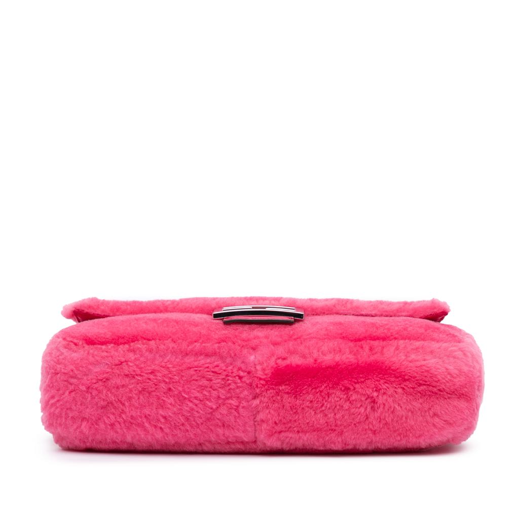Fendi Shearling Baguette Satchel - 3