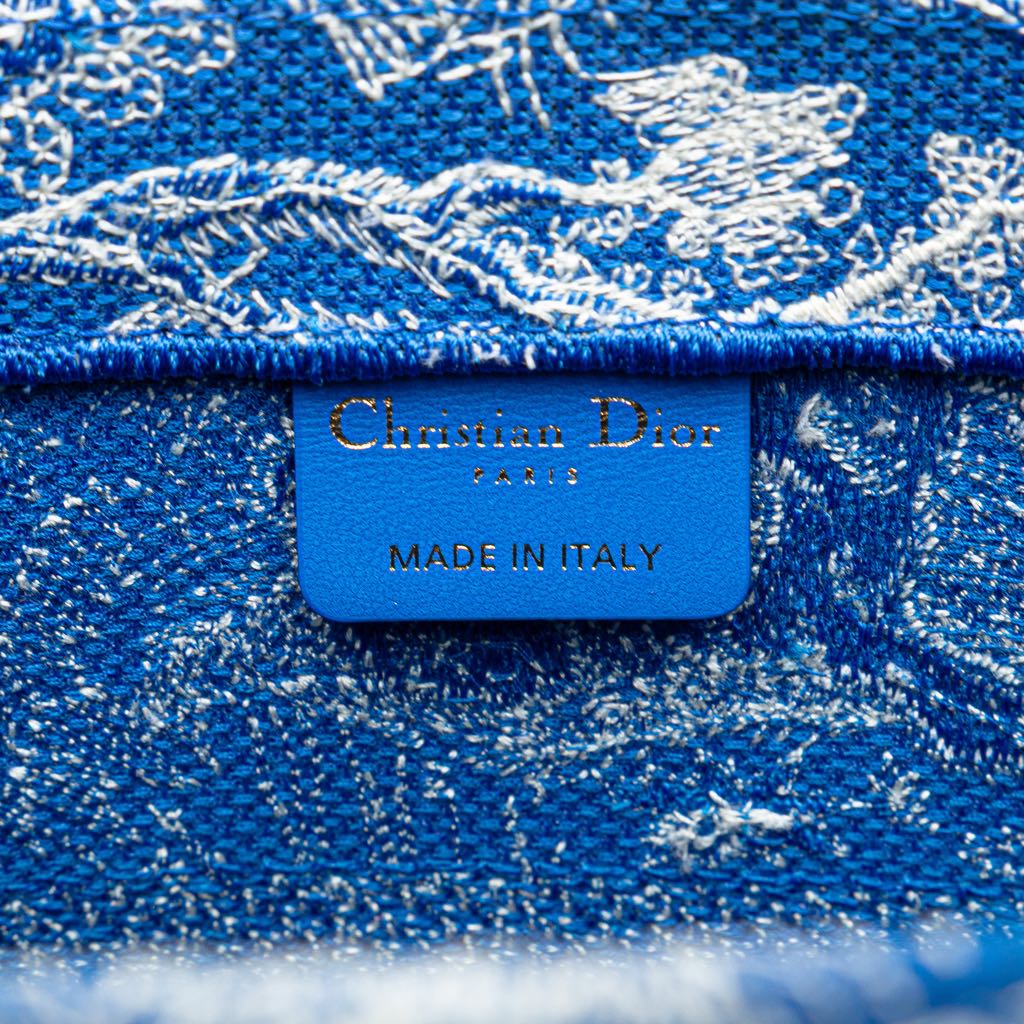 Dior Medium Canvas Embroidered Dioriviera Toile De Jouy Book Tote - 5