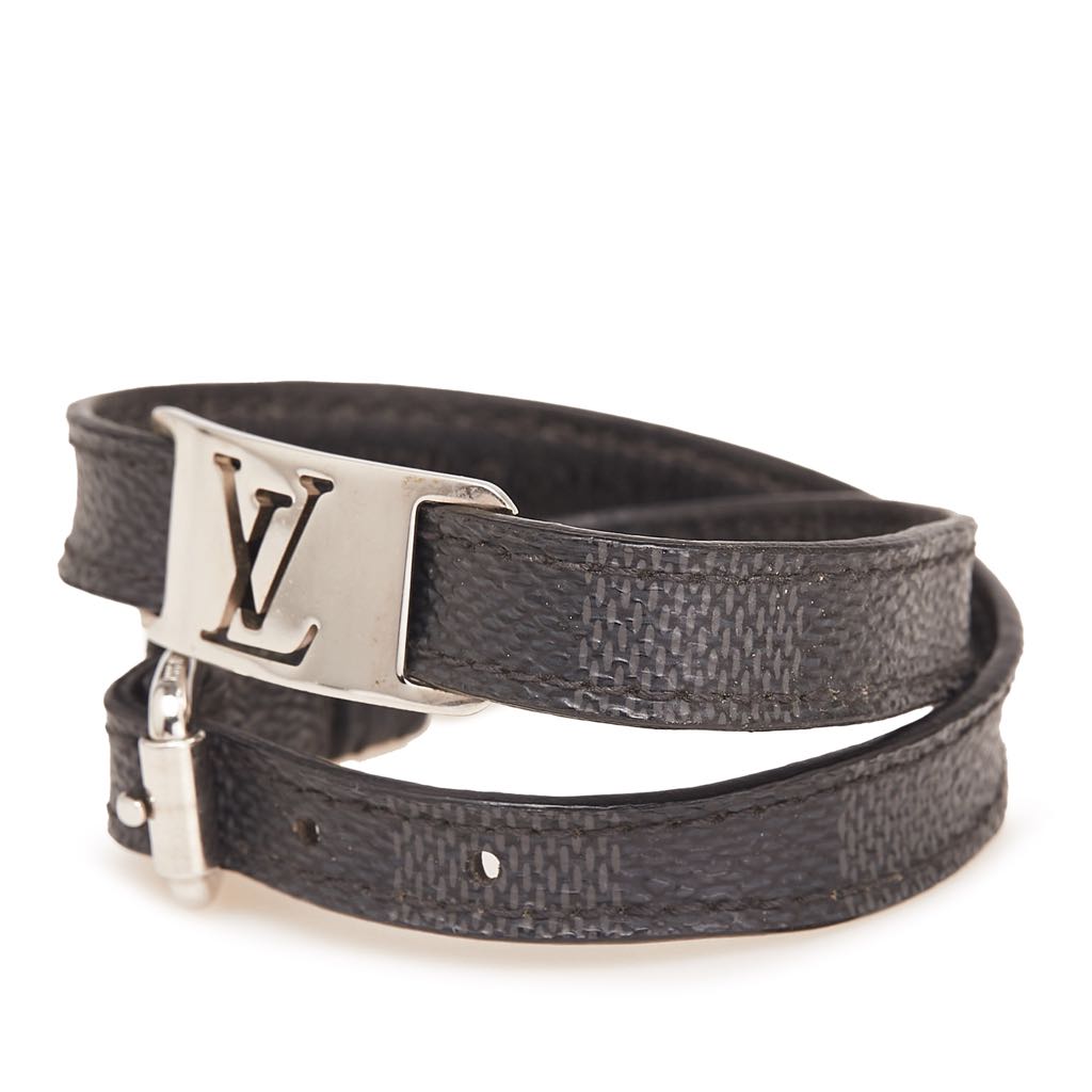 Louis Vuitton Damier Graphite Sign It Bracelet - Back view