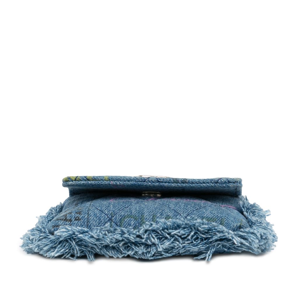 Chanel Mini Denim Mood Clutch with Chain - 5
