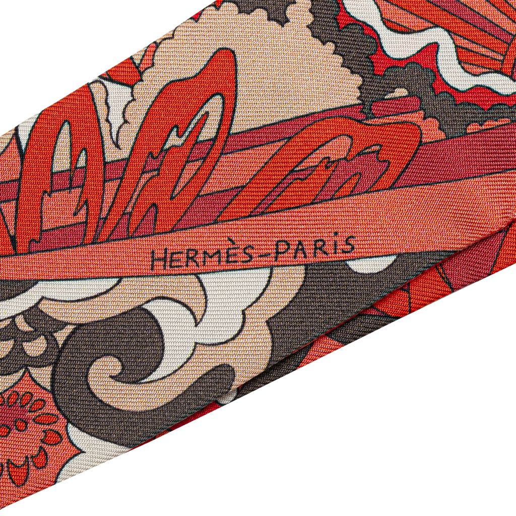 Hermès L Ivresse De L Infini Silk Twilly Scarf - Back view