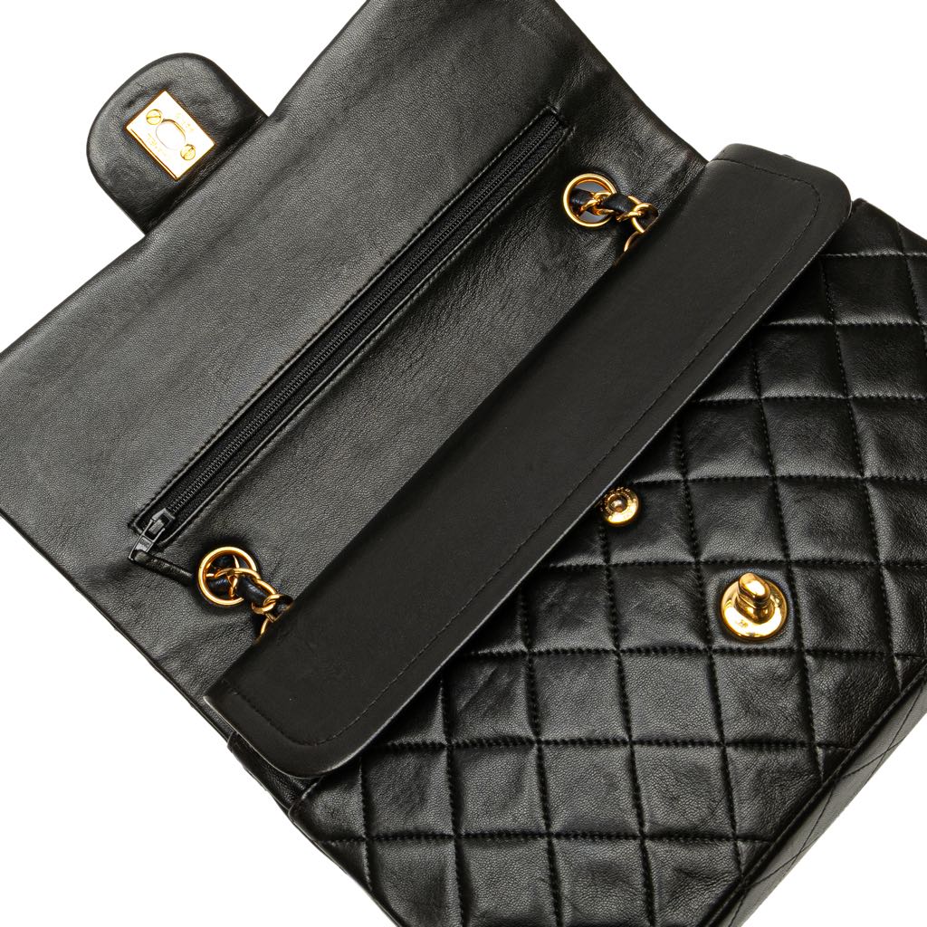 Chanel Medium Classic Lambskin Double Flap - Image 10