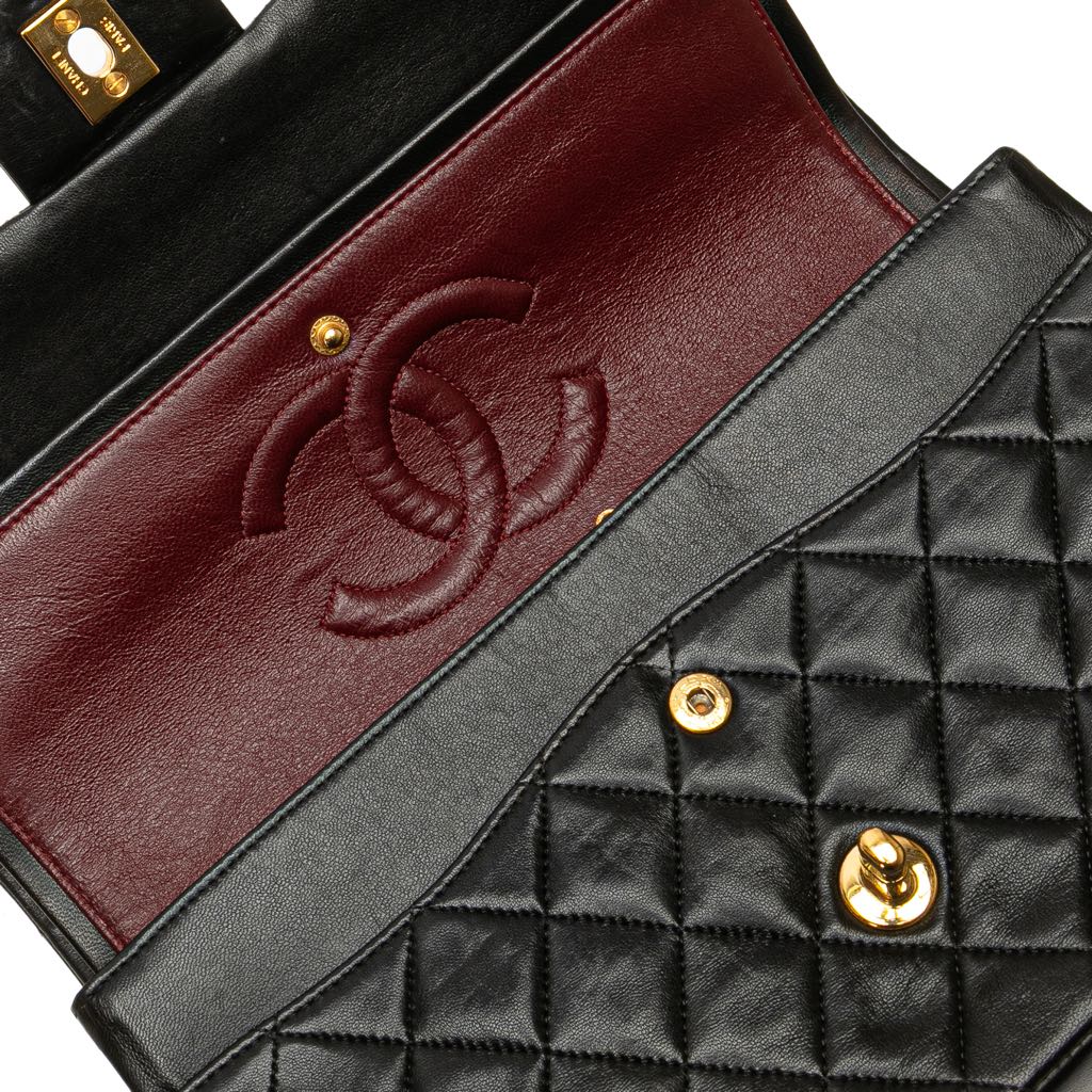 Chanel Medium Classic Lambskin Double Flap - Image 11