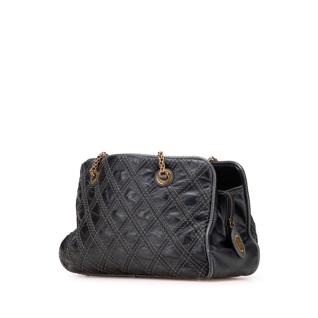 Chanel Quilted Calfskin Stitch Triptych Shoulder Bag - 2