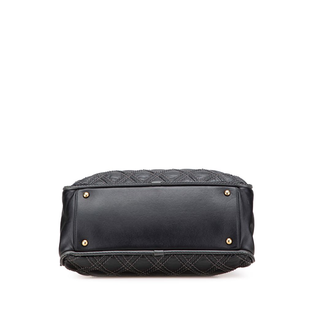 Chanel Quilted Calfskin Stitch Triptych Shoulder Bag - 3