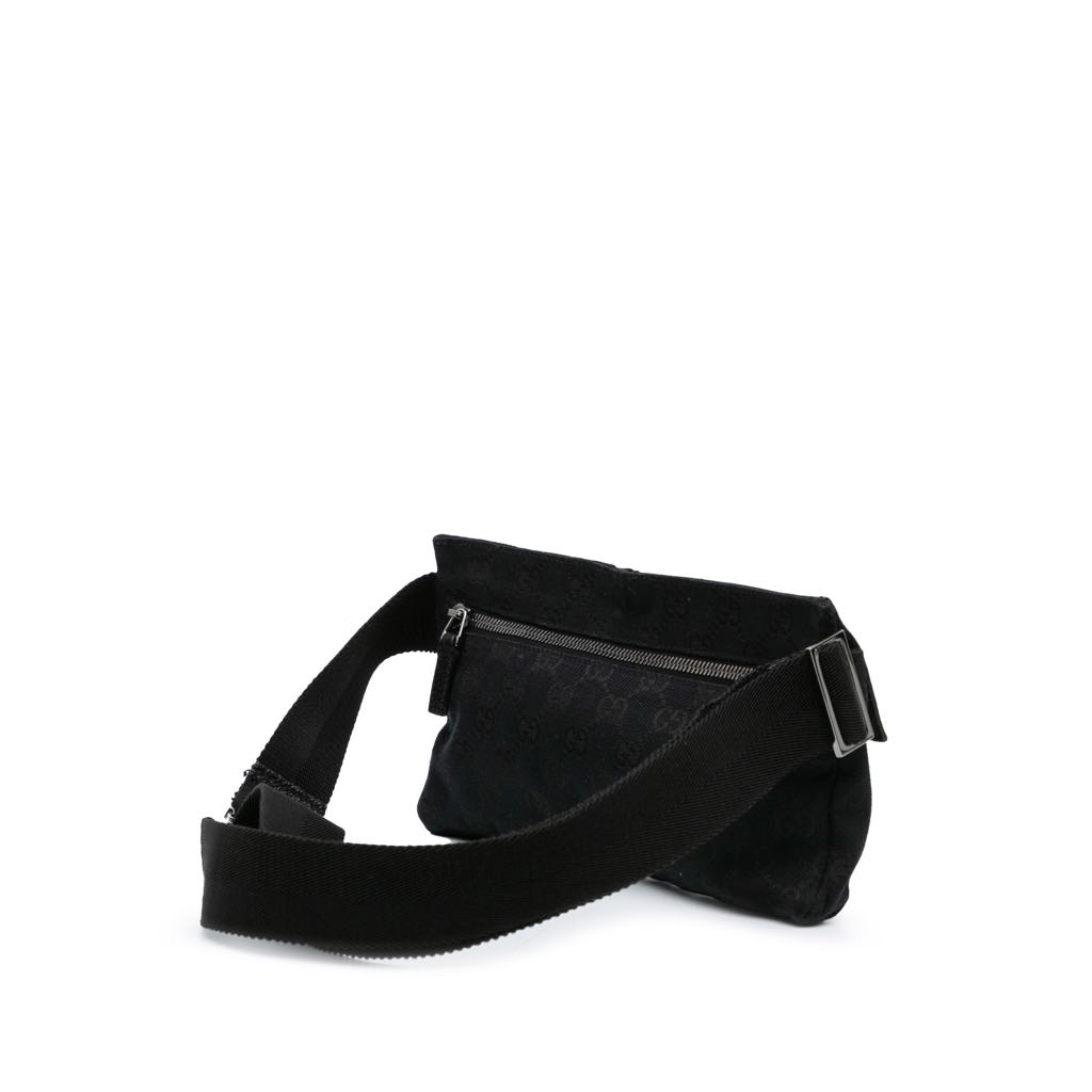 Gucci GG Canvas Double Pocket Belt Bag - Back view