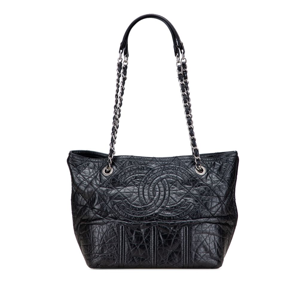 Chanel Distressed Calfskin Shopping In Moscow Tote