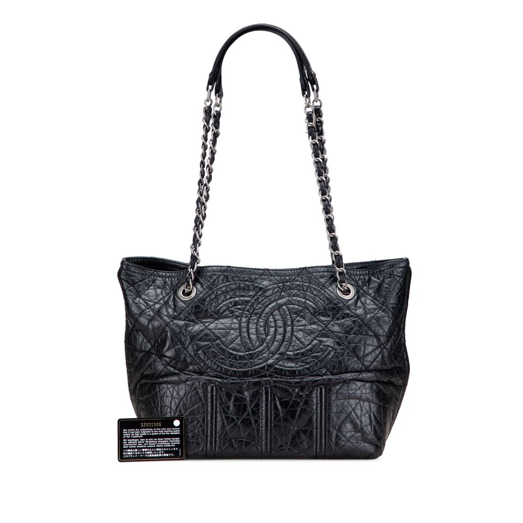 Chanel Distressed Calfskin Shopping In Moscow Tote - Image 13