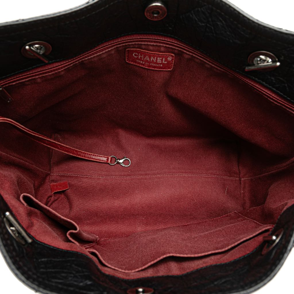 Chanel Distressed Calfskin Shopping In Moscow Tote - 4