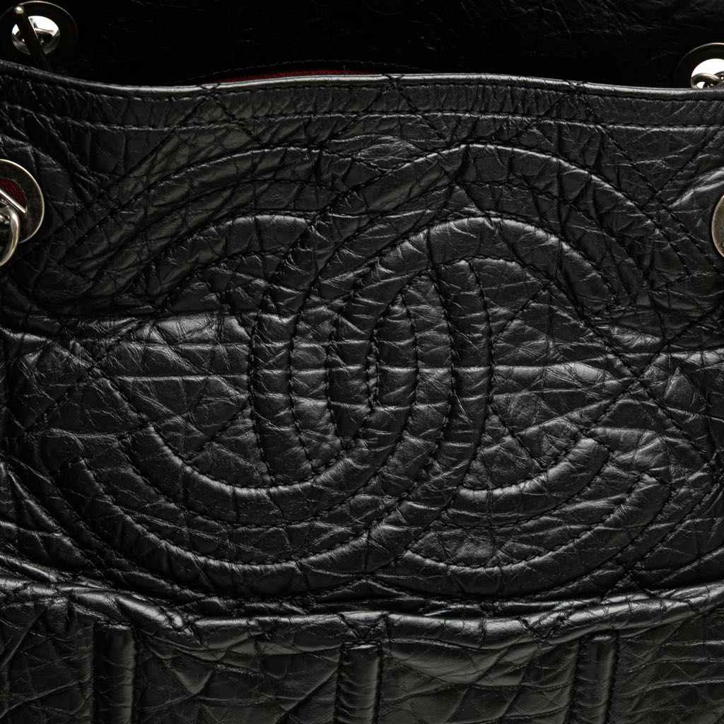 Chanel Distressed Calfskin Shopping In Moscow Tote - Image 10