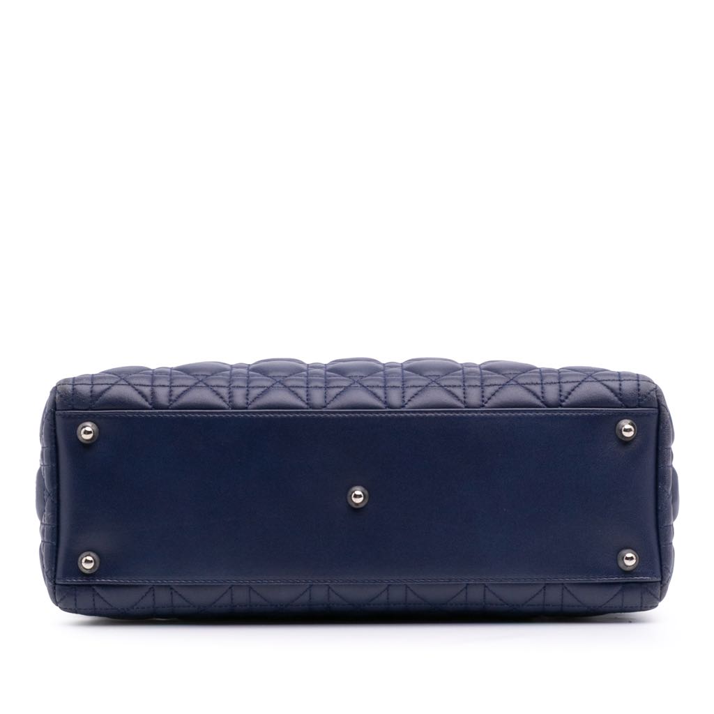 Dior Large Lambskin Cannage Lady Dior - Image 6