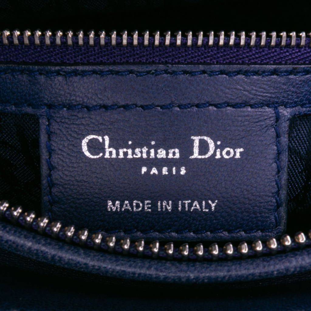 Dior Large Lambskin Cannage Lady Dior - Side view