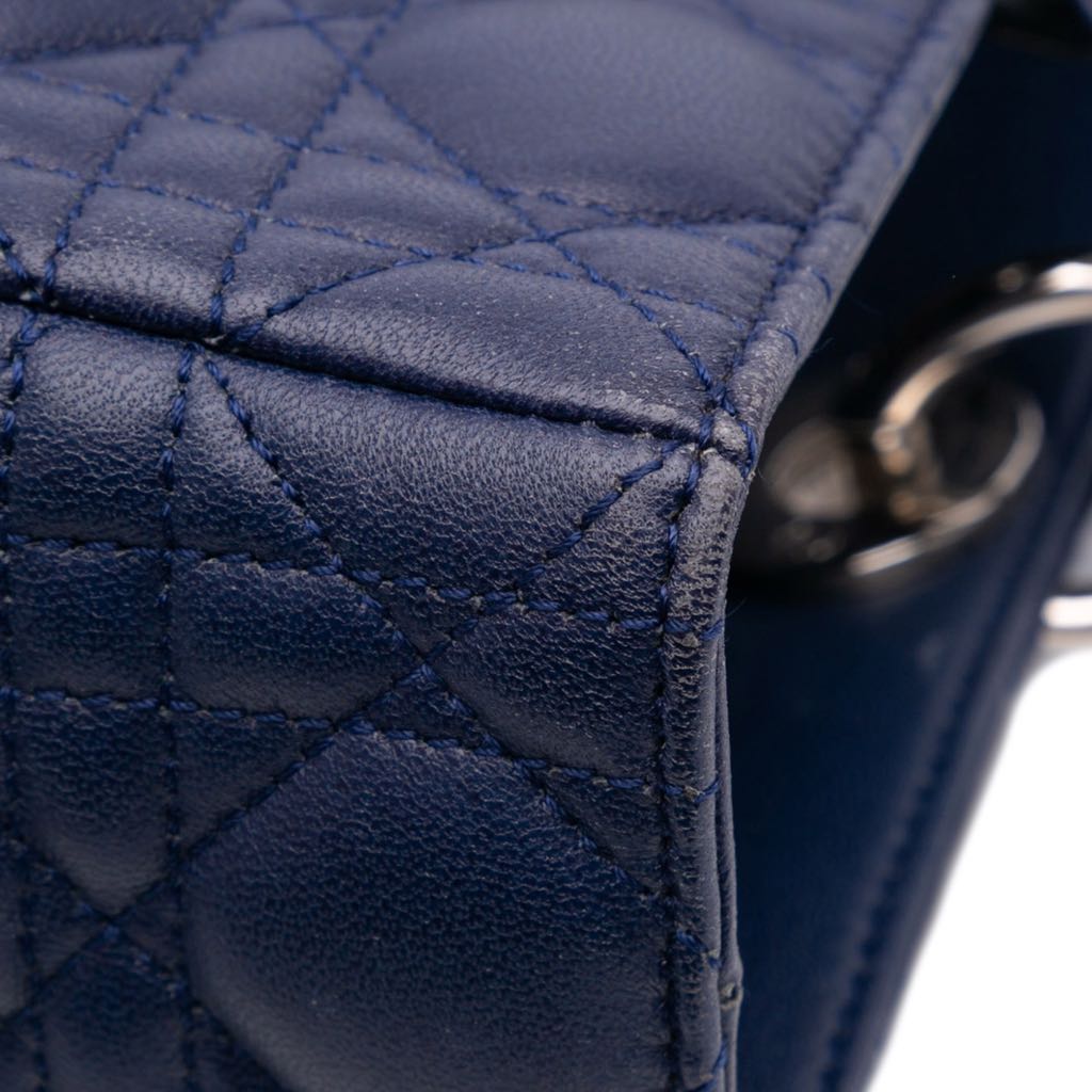 Dior Large Lambskin Cannage Lady Dior - Image 12