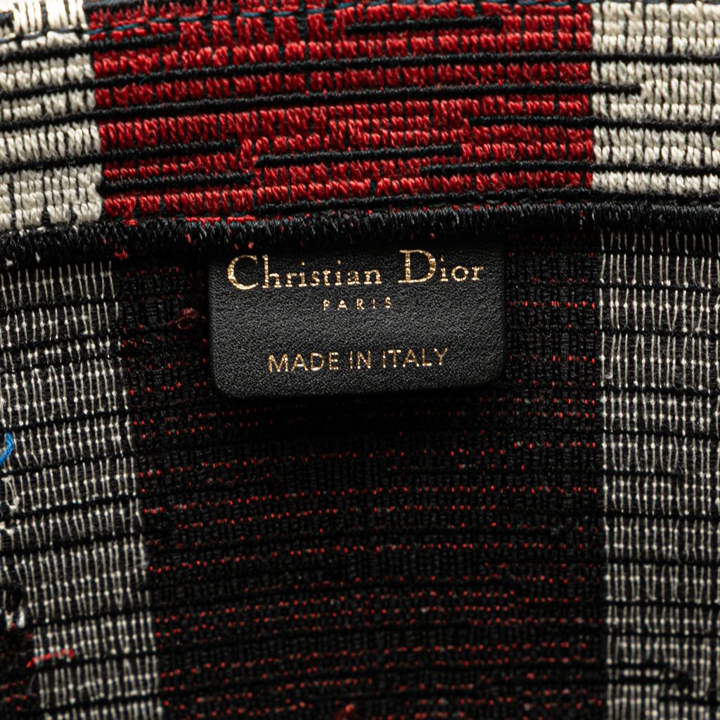 Dior Large Canvas French Flag Book Tote - Side view