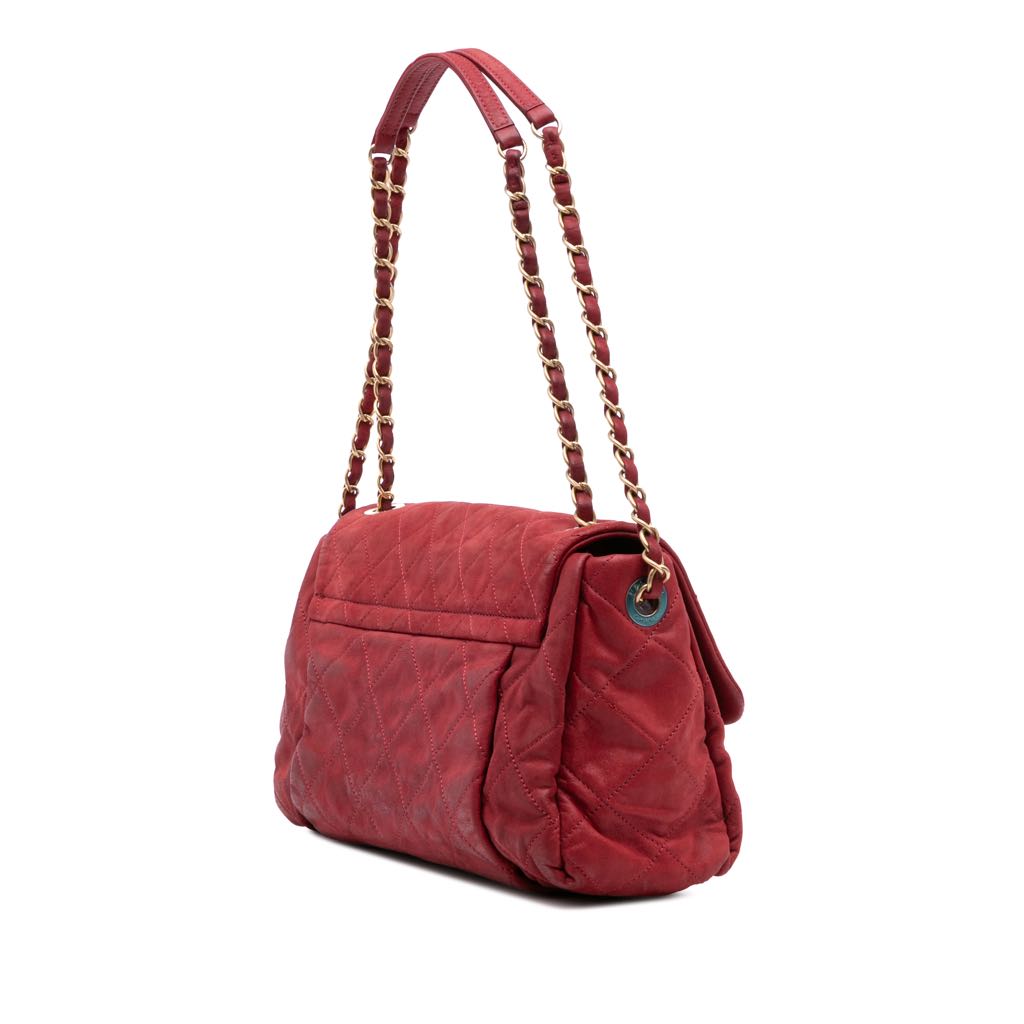 Chanel Large Aged Calfskin Chic Quilt Flap - Back view