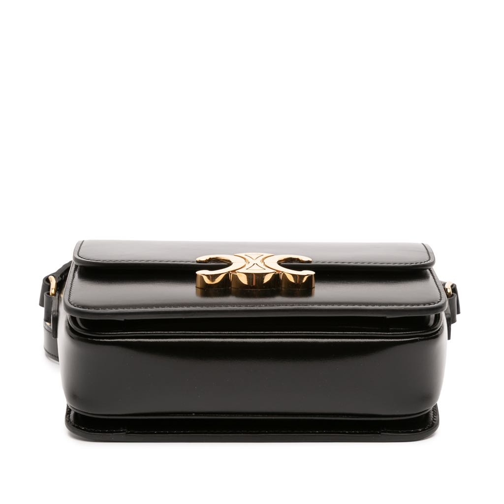 Celine Teen Shiny Calfskin Triomphe Crossbody - 3