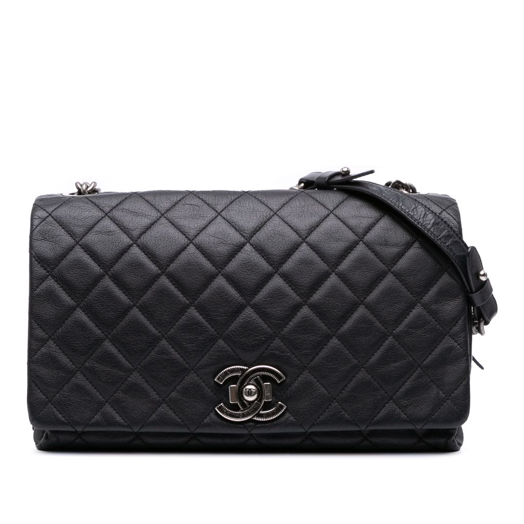 Chanel Large Quilted Goatskin City Rock Flap