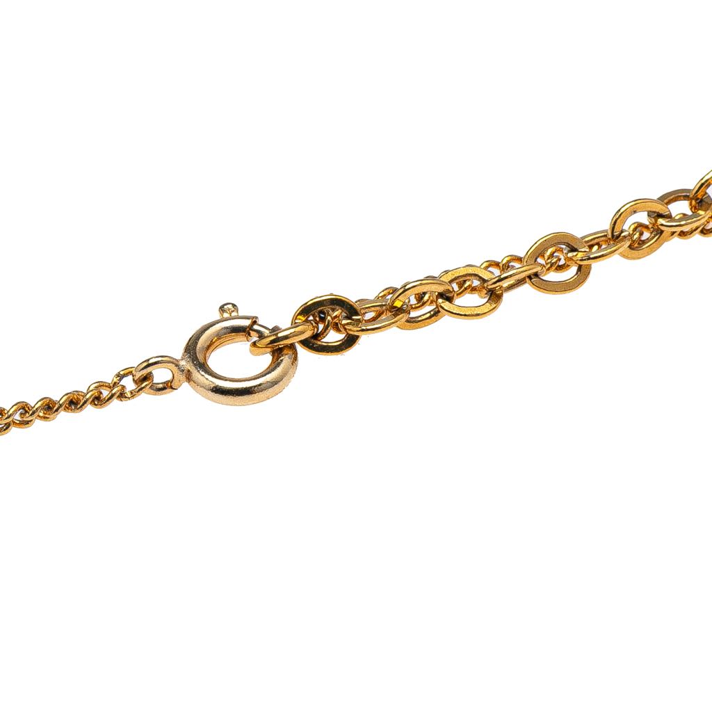 Dior Gold Plated CD Logo Pendant Necklace - 2