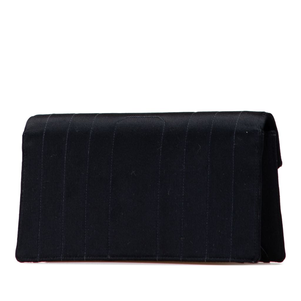 Chanel CC Satin Flap Clutch - 2