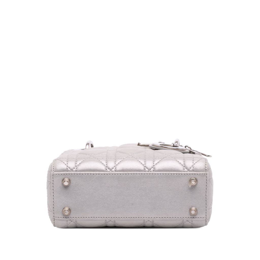 Dior Mini Iridescent Lambskin Cannage Lady Dior - 3