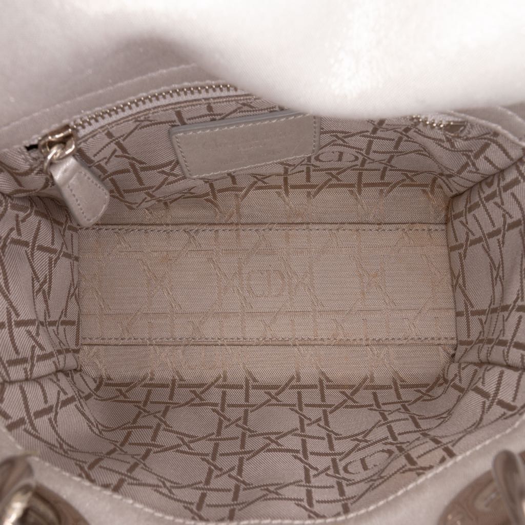 Dior Mini Iridescent Lambskin Cannage Lady Dior - 4