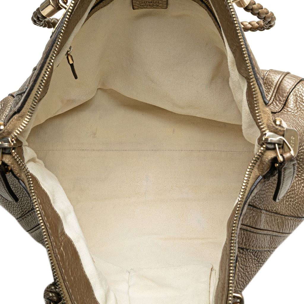 Gucci Large Leather Bella Tote - 4