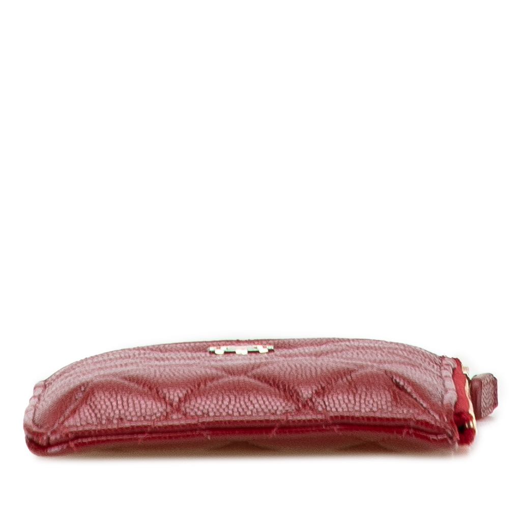 Chanel CC Quilted Caviar Flat Phone Case Wallet Pouch - 3