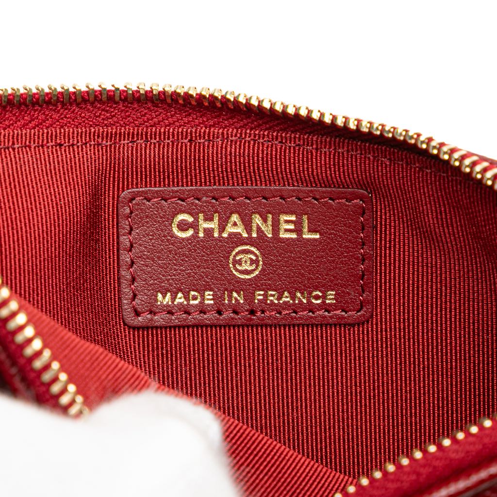 Chanel CC Quilted Caviar Flat Phone Case Wallet Pouch - 5