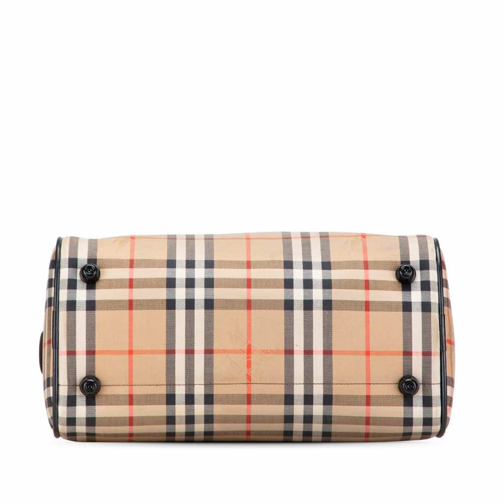 Burberry Haymarket Check Canvas Boston Bag - 3