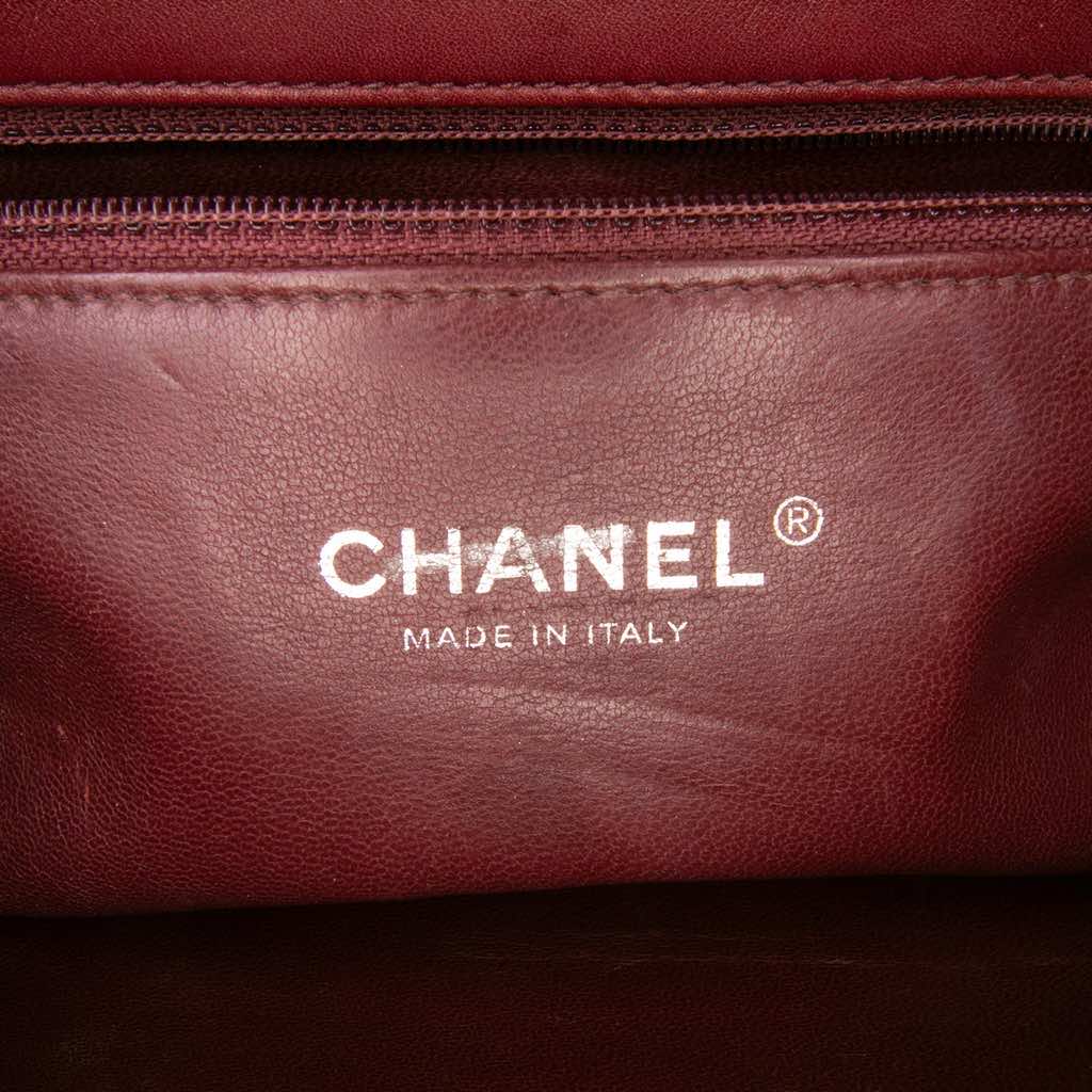 Chanel CC Stitched Calfskin Chain Flap - Side view