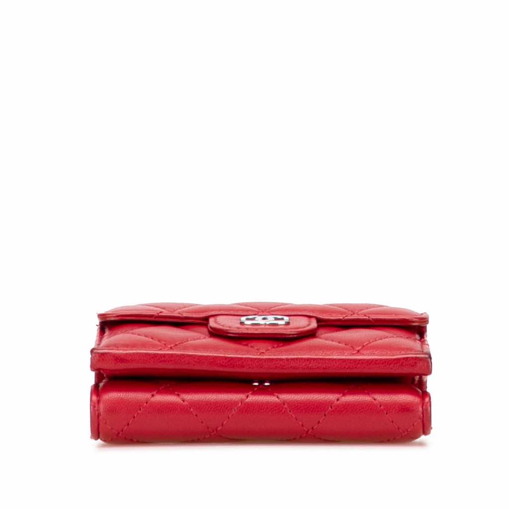 Chanel CC Quilted Lambskin Trifold Wallet - 3