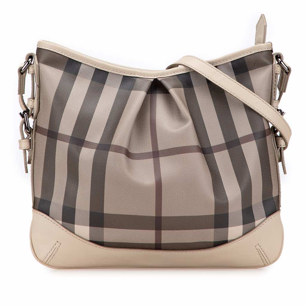 Burberry Smoke Check Coated Canvas Hartham Crossbody