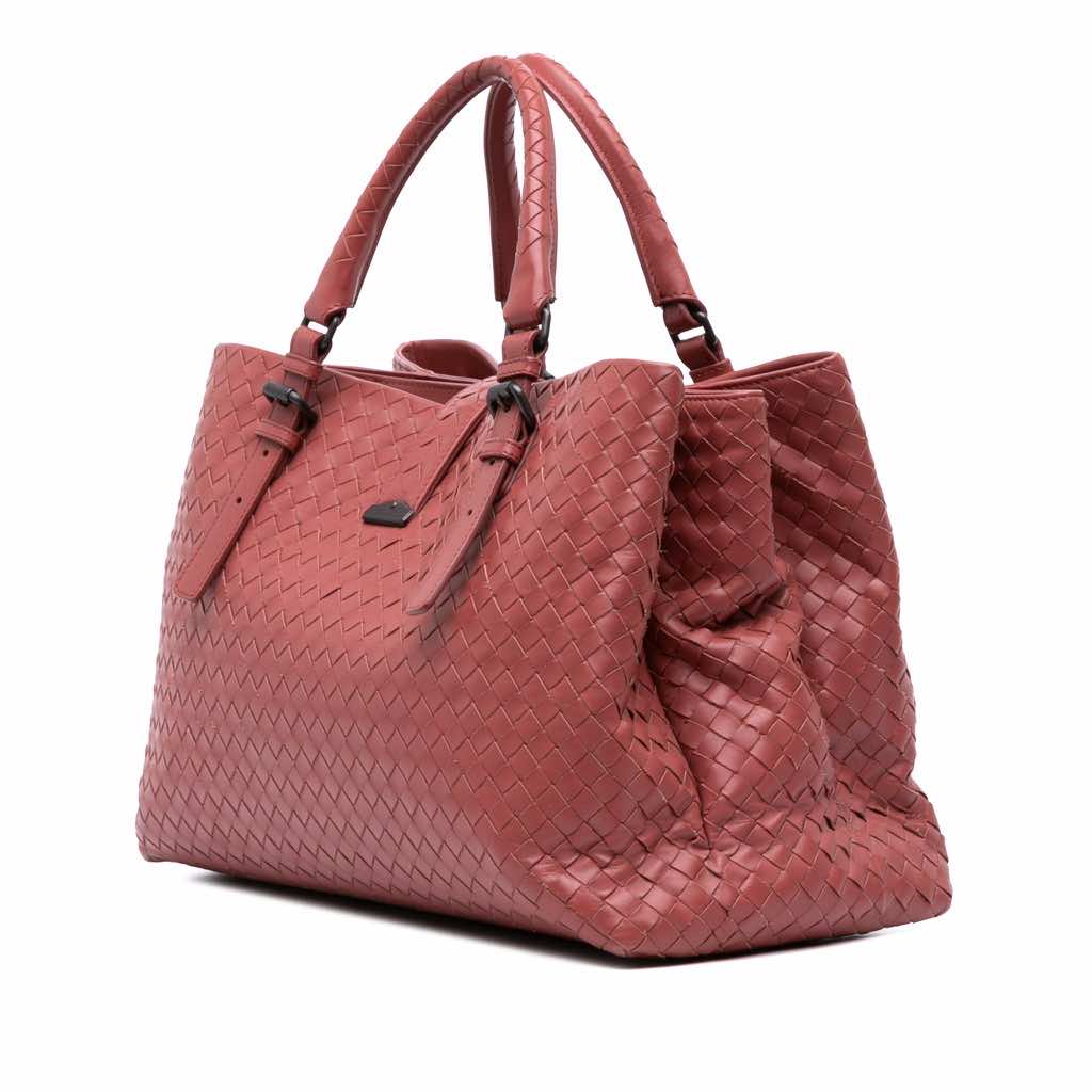 Bottega Veneta Medium Nappa Intrecciato Roma Tote - Back view