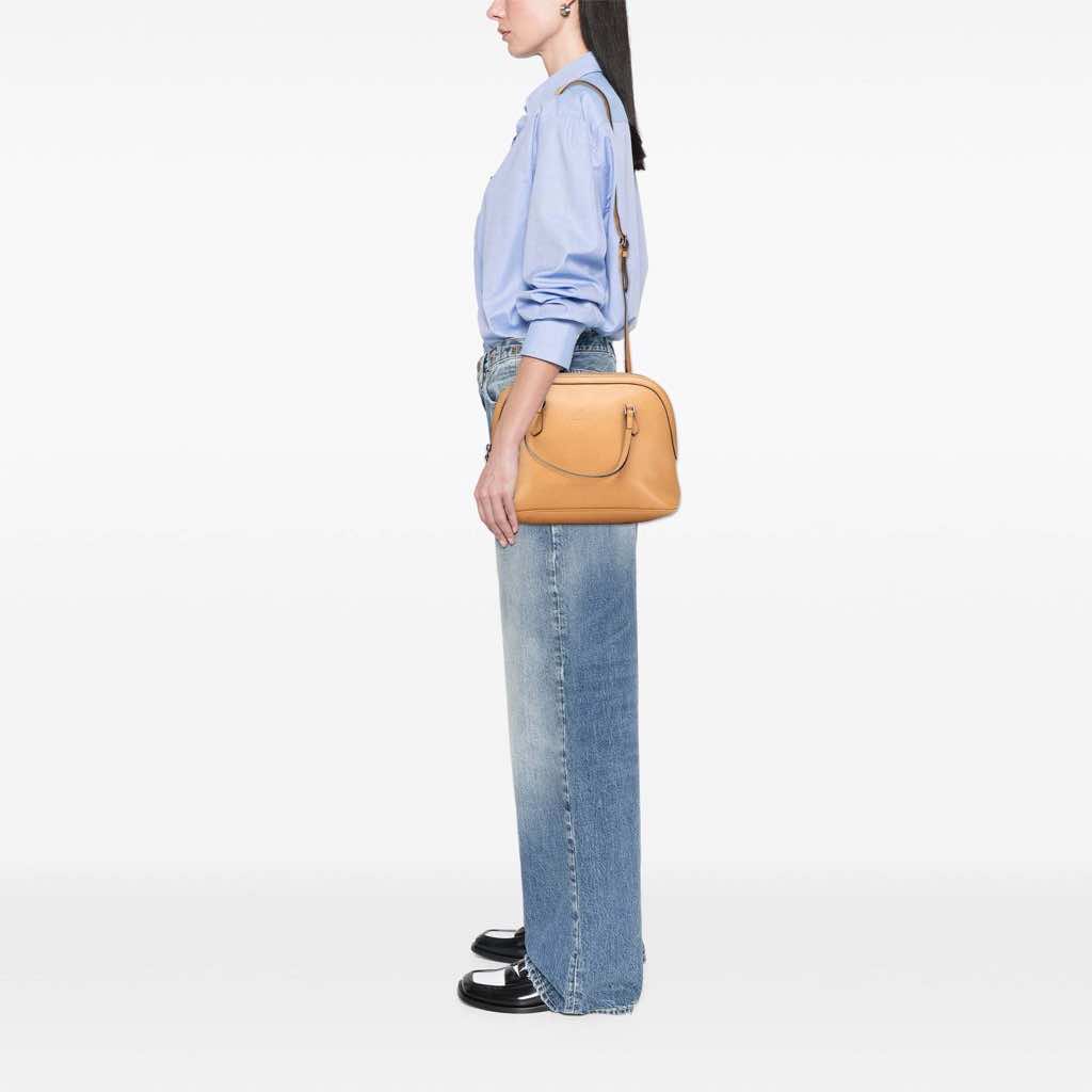 Gucci Medium Leather Dome Satchel - Image 12