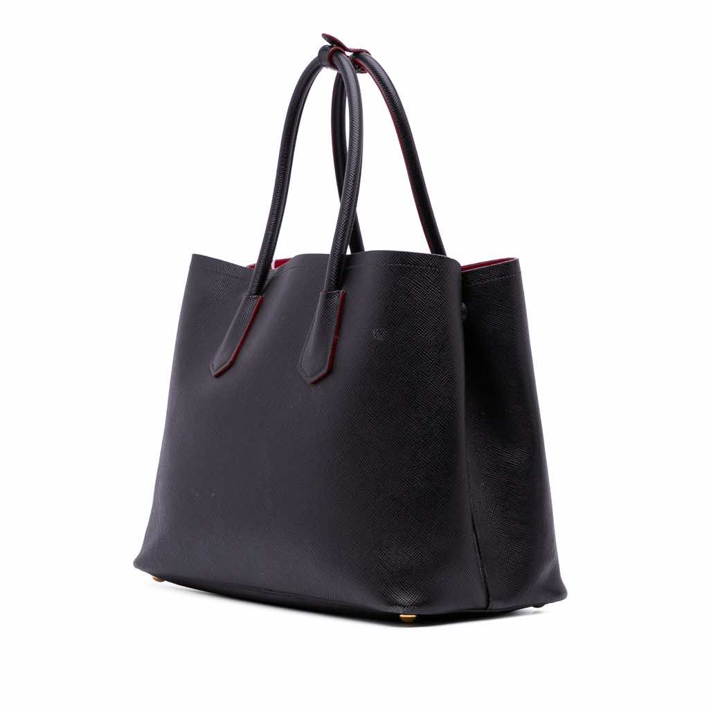 Prada Medium Saffiano Cuir Double Satchel - 2