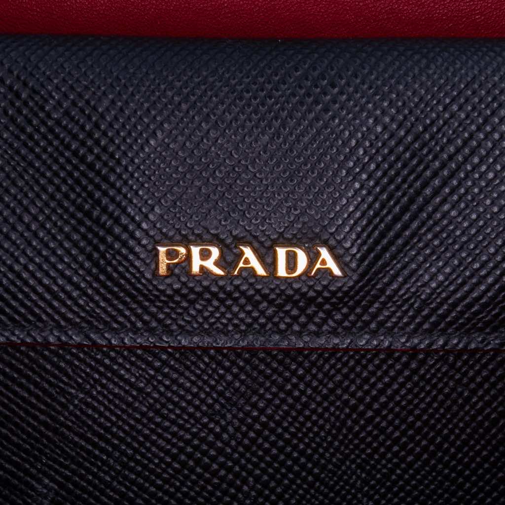 Prada Medium Saffiano Cuir Double Satchel - 5