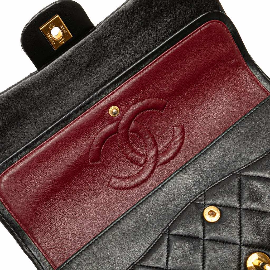 Chanel Medium Classic Lambskin Double Flap - Image 11
