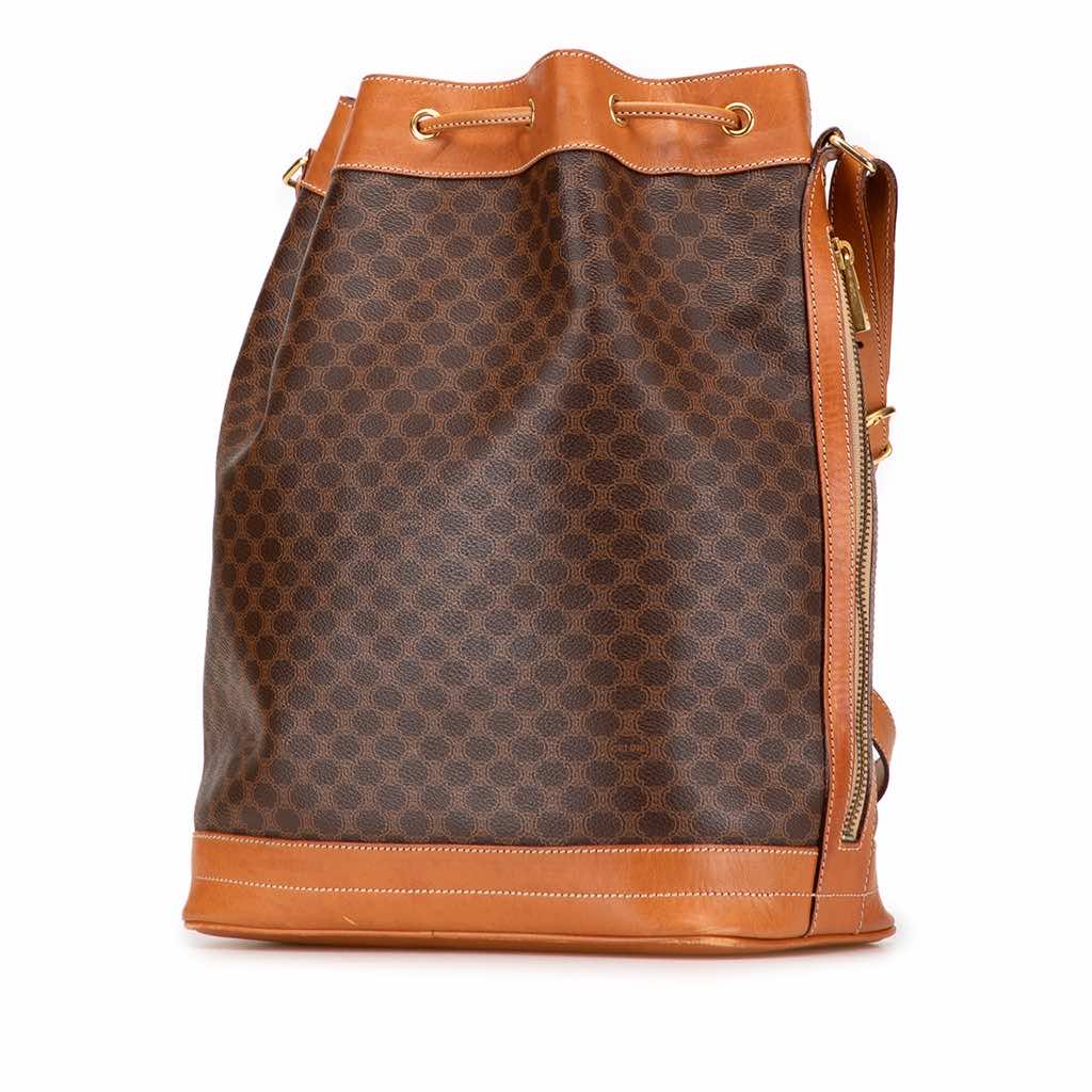 Celine Macadam Coated Canvas Drawstring Bucket Bag - 2