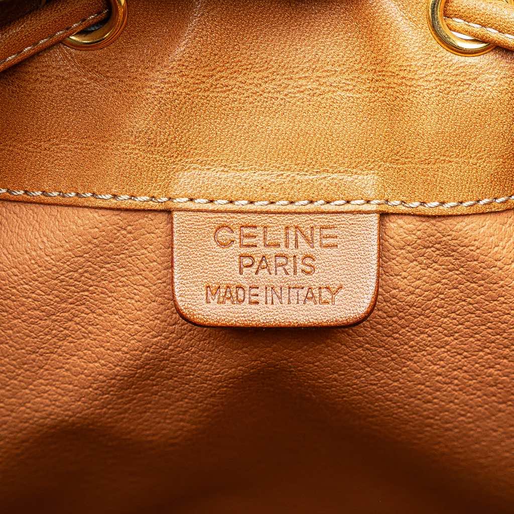 Celine Macadam Coated Canvas Drawstring Bucket Bag - 5