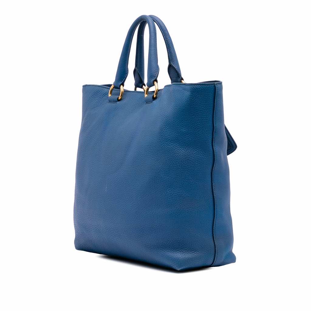 Prada Vitello Daino Open Convertible Tote - 2