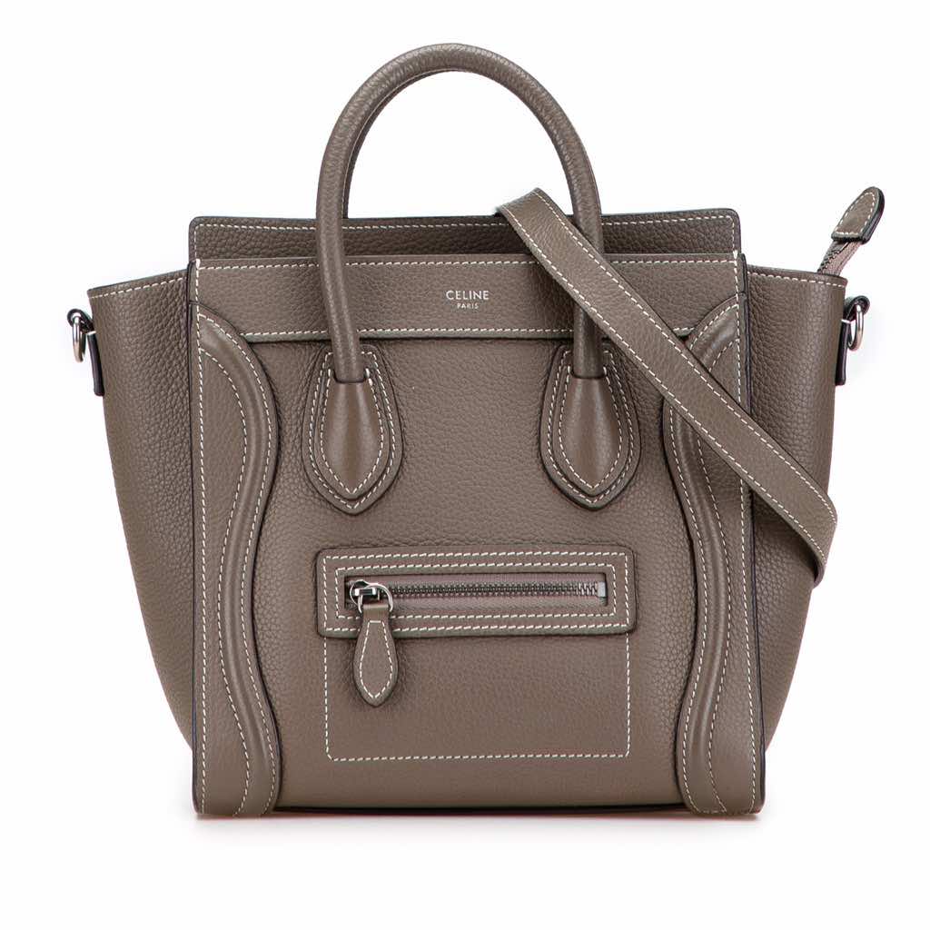 Celine Nano Leather Luggage Tote
