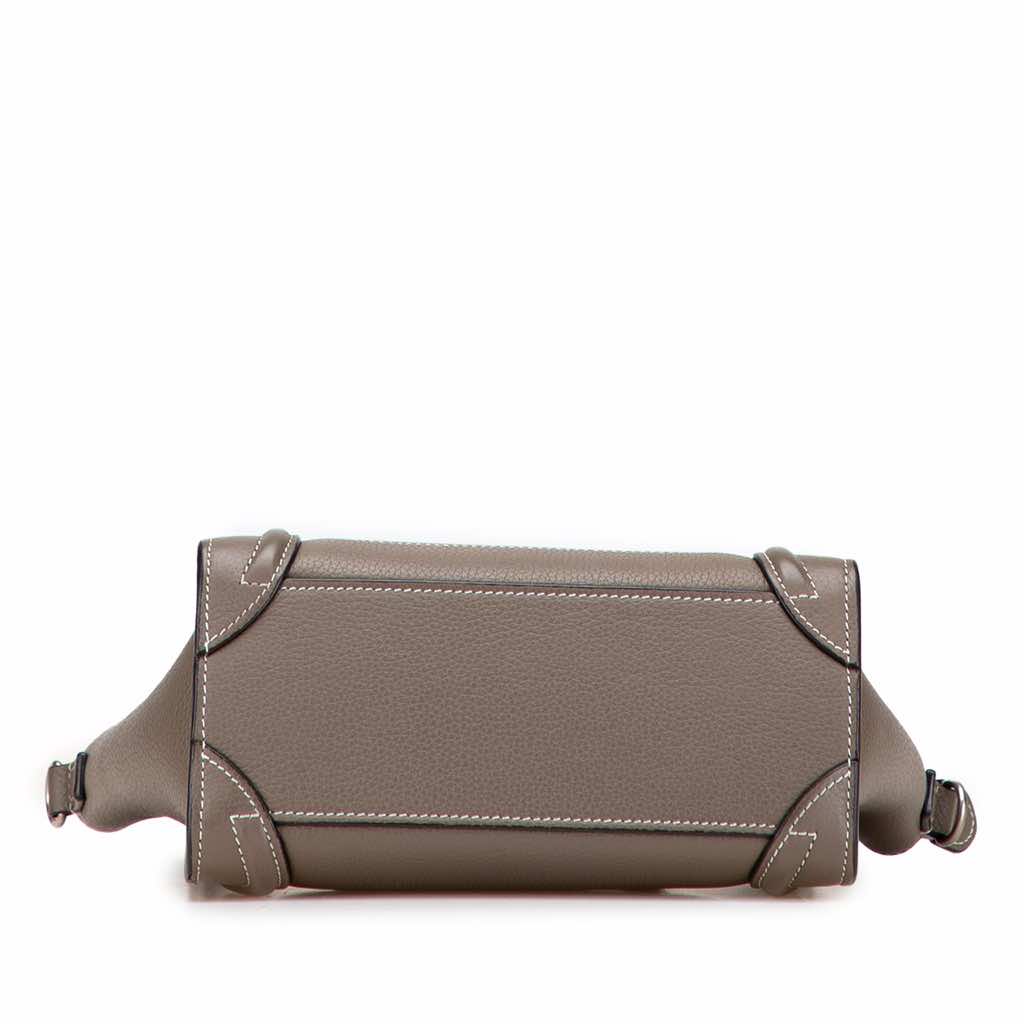 Celine Nano Leather Luggage Tote - Image 6