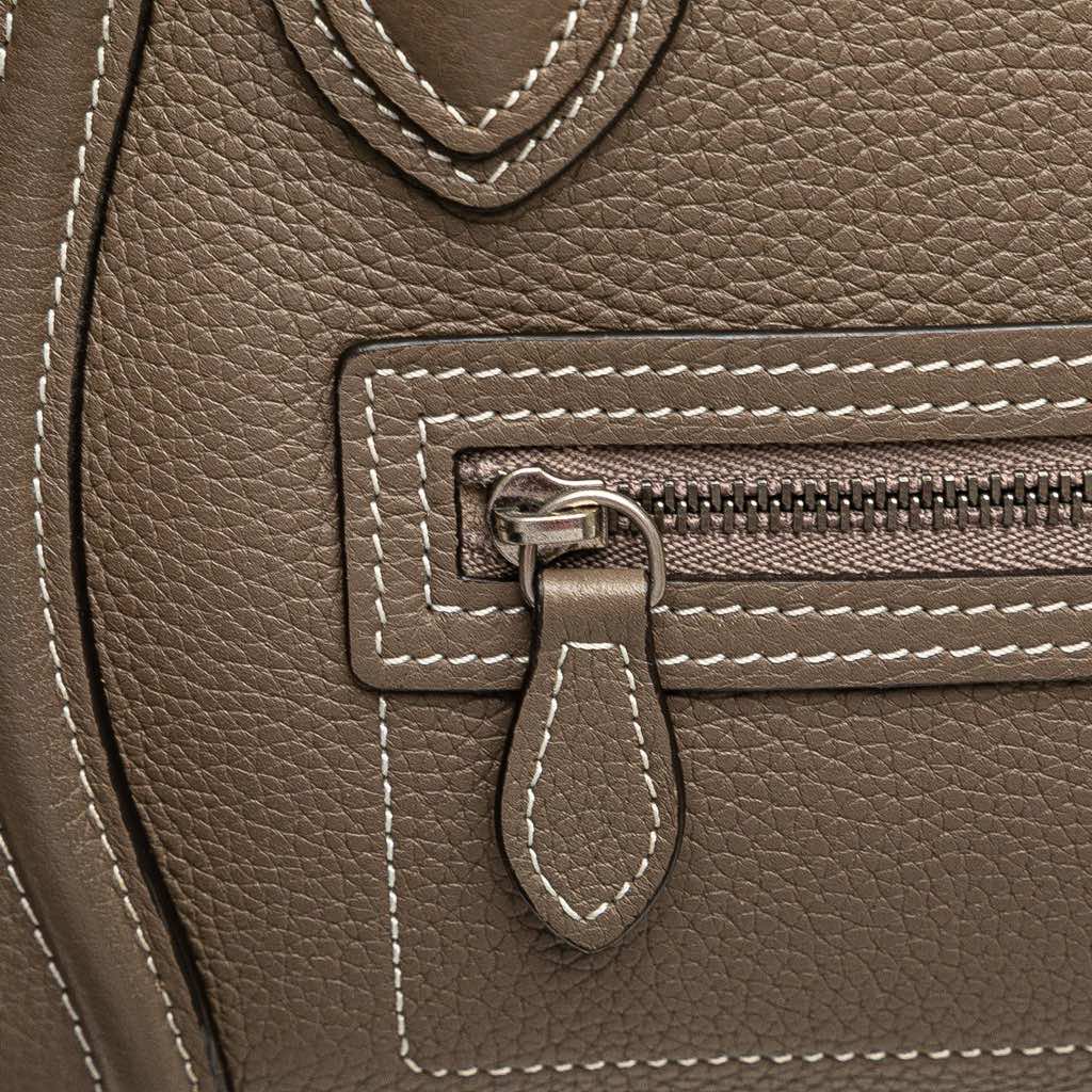 Celine Nano Leather Luggage Tote - Image 10