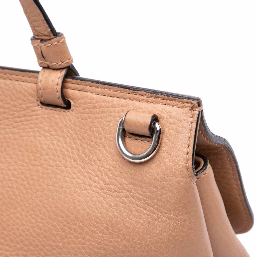 Gucci Medium Leather Bamboo Daily Satchel - Image 10