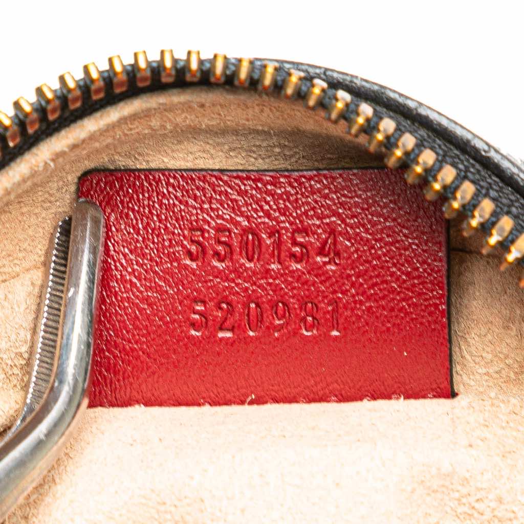 Gucci Mini GG Marmont Matelasse Leather Torchon Round Crossbody - Detail 1