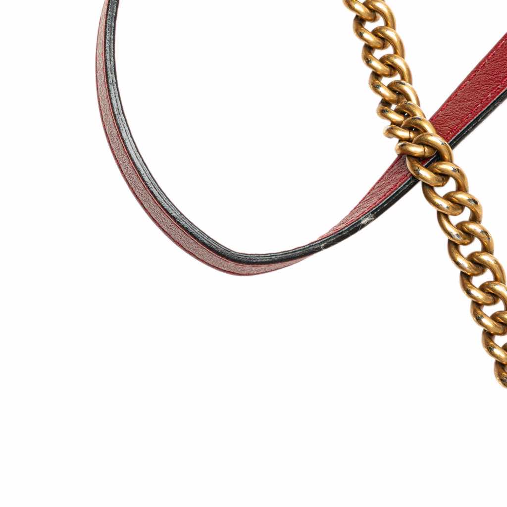 Gucci Mini GG Marmont Matelasse Leather Torchon Round Crossbody - Image 11