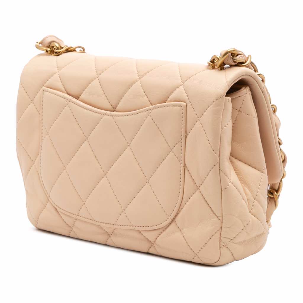 Chanel Quilted Lambskin Fancy Jewel Single Flap - Back view