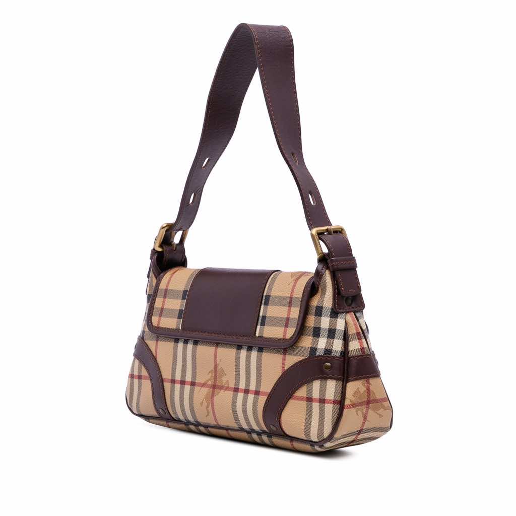Burberry Haymarket Check Coated Canvas Shoulder Bag - 2